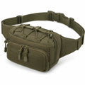 Bauchtasche 25 x 8 x 15 cm aus Textilgewebe olivgrün für Outdoor mit verstellbarem Hüftgurt