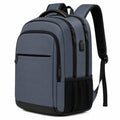 Laptoprucksack 32 x 18 x 46 cm aus Textil Dunkelblau für Alltag und Reise