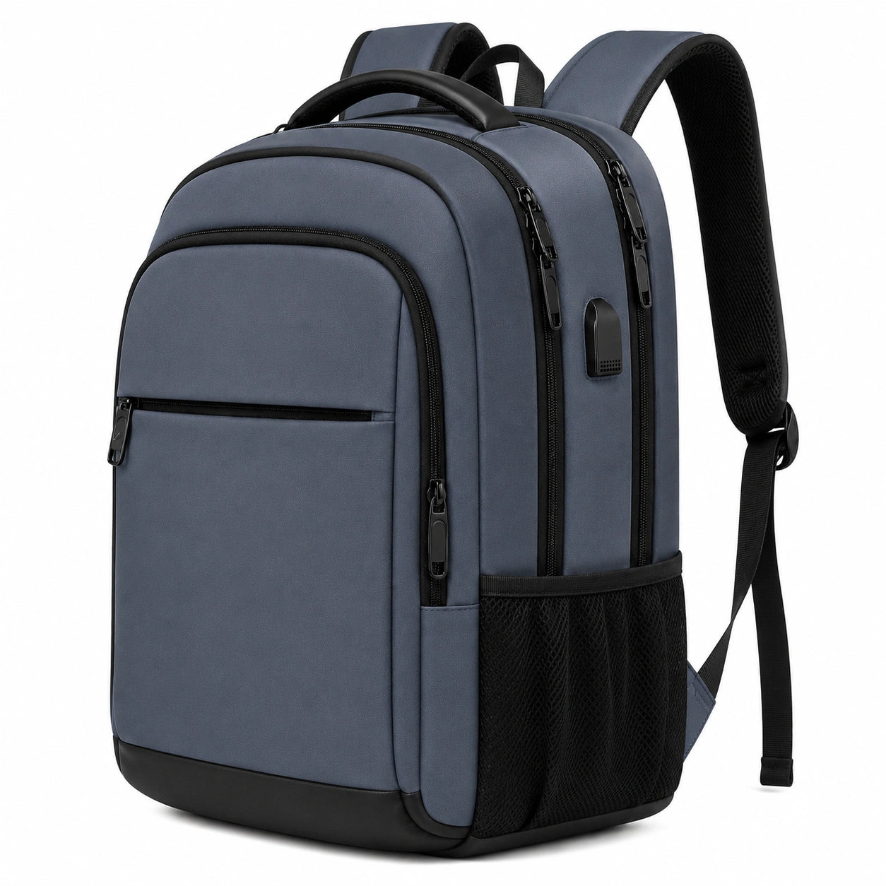 Laptoprucksack 32 x 18 x 46 cm aus Textil Dunkelblau für Alltag und Reise